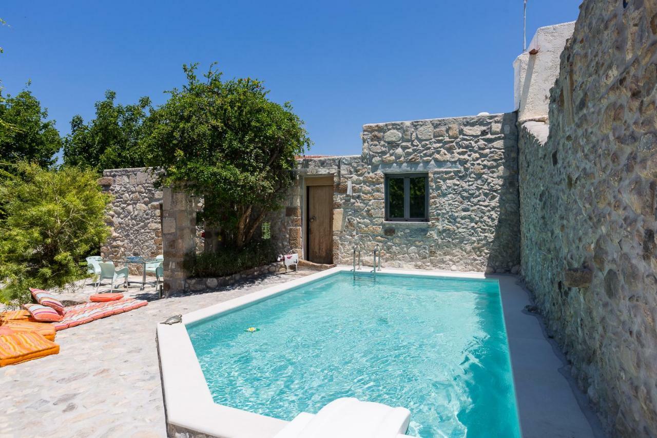 Muazzo Creta Stone House, Nature Escape With Pool, By Thinkvilla Pigí Buitenkant foto